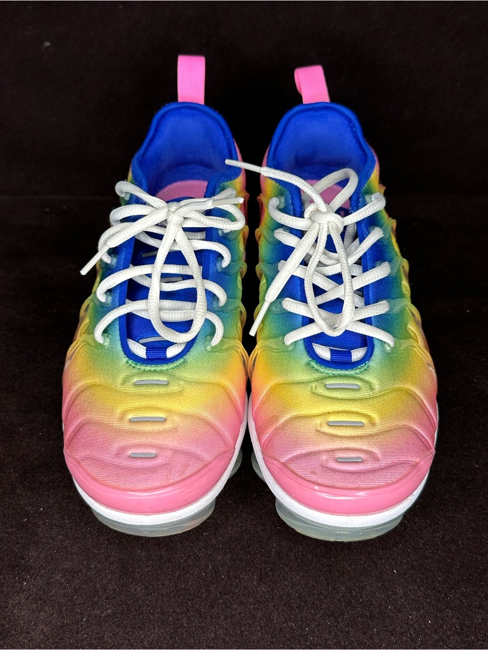 Nike Kids Rainbow Gradient Lace-Up Sneakers - Pink, Yellow, Blue